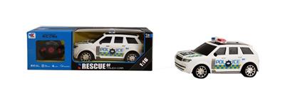 1:16 / 3D lighting and steering wheel remote control of Land Rover cross country four way police car - OBL844811