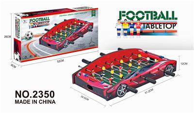 A WOODEN FOOTBALL TABLE FOR SPORTS CARS. - OBL844890