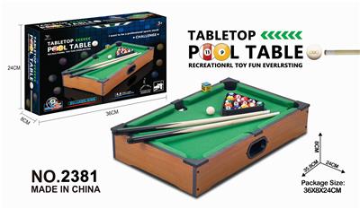 WOODEN BILLIARD TABLE. - OBL844953