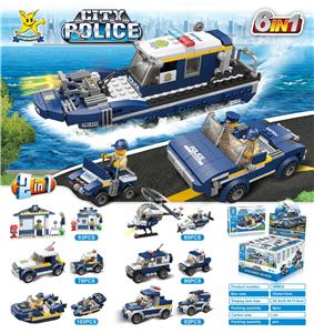 六合一警察系列积木 - OBL845472