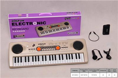 49-KEY ELECTRONIC PIANO WITH MICROPHONE/AUDIO LINE/USB CABLE/BATTERY CASE. - OBL846113