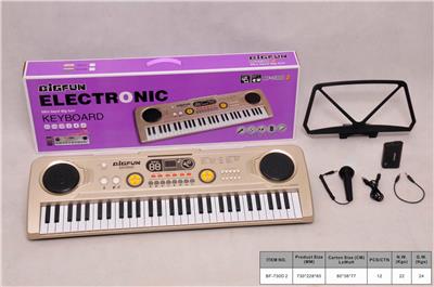 61-KEY ELECTRONIC PIANO WITH MICROPHONE/AUDIO LINE/USB CABLE/BATTERY CASE. - OBL846129