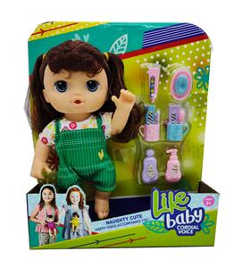 9 INCH DOUBLE GLUE BODY WITH IC MUSIC 14 SOUND SIMULATION FAT CHILDREN DOLL. - OBL846320