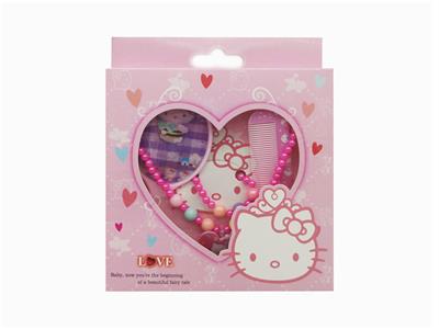 饰品套装（项链+手链+镜梳）HELLOKITTY - OBL847210