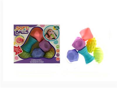 搪胶捏捏球.戏水球6款6色.马卡龙色 - OBL847582