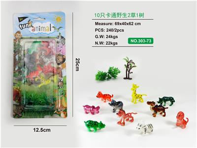 10只卡通野生动物 - OBL847660