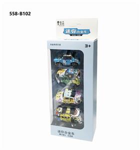 4 GRAFFITI-BACK ALLOY CARS - OBL847937