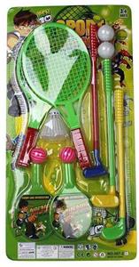 BEN10 GOLF AND RACKET AND TABLE TENNIS RACKET 3 IN 1 - OBL848456