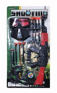 AK SOFT BULLET GUN WITH SHELL PISTOL SHOOTING SUIT - OBL848830
