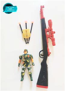 THE 98K SOFTBALL GUN IS EQUIPPED WITH SIX SMALL MILITARY POLICE SUITS - OBL848849