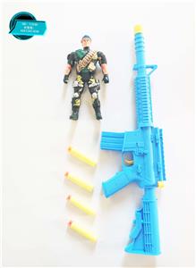 M14 SOFT BULLET GUN EQUIPPED WITH LARGE MILITARY POLICE SUIT - OBL848851