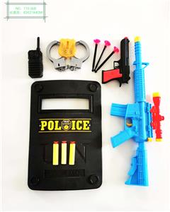 SOFT BULLET M14 GUN WITH BIG POLICE SHIELD POLICE SUIT - OBL848878