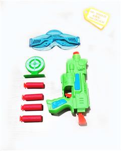SMALL ROUND TARGET EJECTION SUIT FOR SOFT SHOT AIR GUN WITH GLASSES - OBL848891