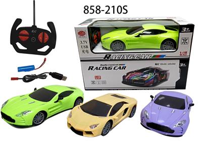 1:18兰博马丁乌玻璃仿真车马卡龙色（室内彩灯） - OBL848979