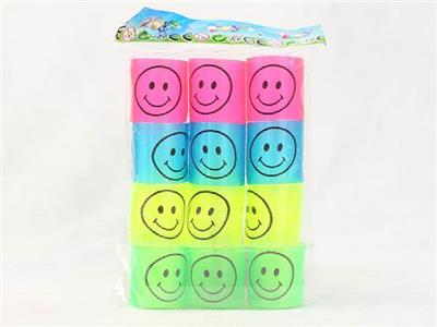 12 SMILING FACES TRANSPARENT ROUND - OBL849675