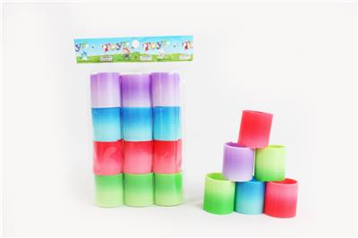 12 4-COLOR GRADIENT RAINBOW RINGS - OBL849704