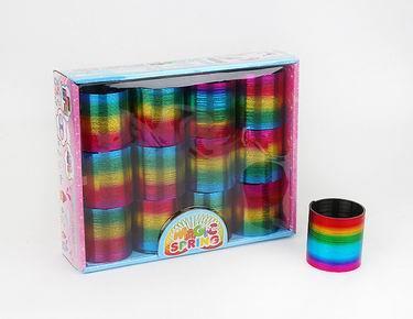 12 HORIZONTAL HOT GOLD RAINBOW RINGS - OBL849735