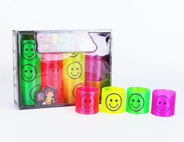 FOUR-COLOR TRANSPARENT PRINT SMILEY FACE RAINBOW CIRCLE - OBL849749