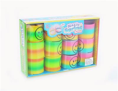 12 SMILEY TRANSPARENT RAINBOW CIRCLES - OBL849758