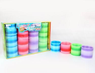 12 4-COLOR GRADIENT RAINBOW RINGS - OBL849767