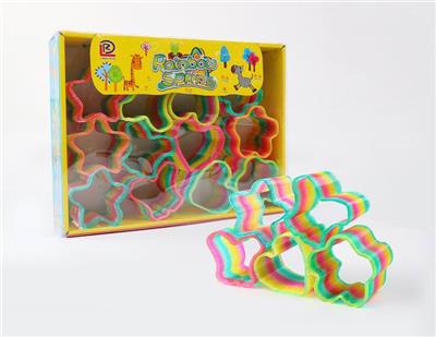 6 GOLDEN ONION DEFORMED RAINBOW RINGS - OBL849775