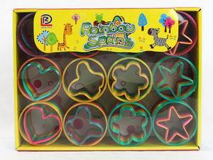 ROUND MID-ODD-SHAPED MASH-UP RAINBOW RING - OBL849776