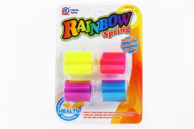 4 SUCK TRANSPARENT RAINBOW RINGS - OBL850012