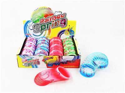 4色渐变印爱心彩虹圈 - OBL850032