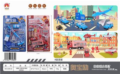 TRANSPORT / FIRE TRUCK PACKAGE (2 MIXED) - OBL850264