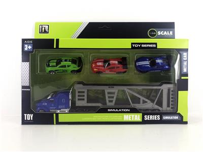 ALLOY DOUBLE-DECKER TRAILER SET - OBL850488