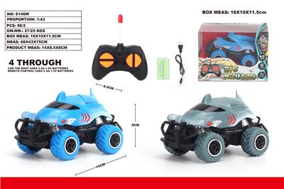 1:43迷你越野鲨鱼涂鸦车 - OBL851273