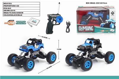 1：22四通遥控车吉普警车攀爬车带车头灯 - OBL851296