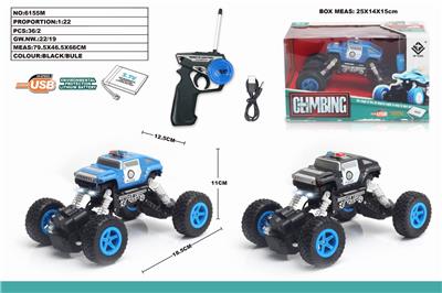 1：22四通遥控车悍马HX警车攀爬车带车头灯 - OBL851299