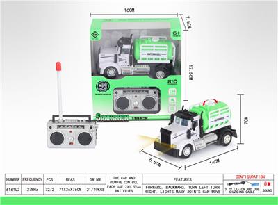 1：64四通遥控环卫洒水车（美式） - OBL851358