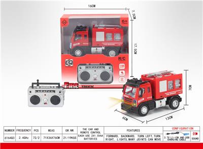 1：64四通2.4G遥控水炮消防车(欧式） - OBL851395