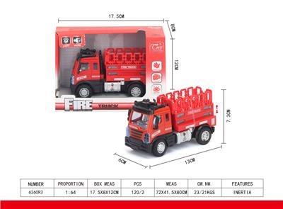 1: 64 RETURN EUROPEAN LIFT FIRE TRUCK - OBL851458
