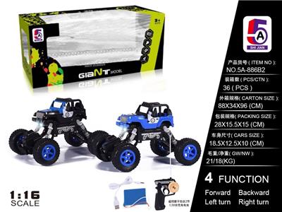 1:16 JEEP POLICE CAR OFF-ROAD CLIMBER (PACKED) - OBL852331