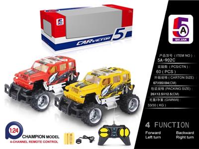 1:24 TRANSFER-PRINTED JEEP OFF-ROAD REMOTE CONTROL VEHICLE (EN-ELECTRIC) - OBL852378