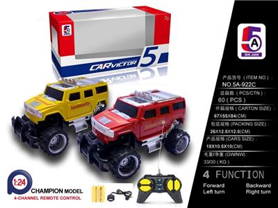 1:24 SIMULATION HUMMER JEEP OFF-ROAD REMOTE CONTROL VEHICLE (EN-ELECTRIC) - OBL852398