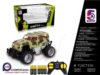 Share on camouflage jeep off-road remote control car (bag) - OBL852415