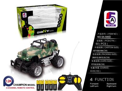1:24 CAMOUFLAGE SHEPHERD OFF-ROAD REMOTE CONTROL VEHICLE (E-TRAM) - OBL852417