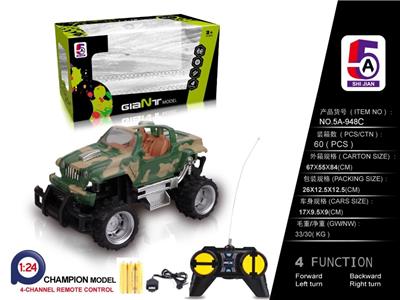 Camouflage unto them dodge cross-country remote control car (bag) - OBL852424