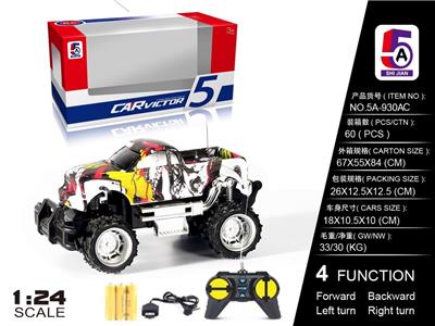 1: 24 WATER TRANSFER PRINTING TOYOTA PICKUP OFF ROAD REMOTE CONTROL VEHICLE (INCLUDING ELECTRICITY) - OBL852454