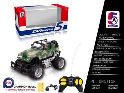 Share on camouflage wrangler off-road remote control car (bag) - OBL852464