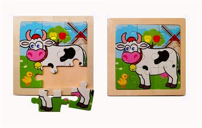 JIGSAW. COW (HIGH GRADE PURE WOOD, 9 GRIDS) - OBL852574