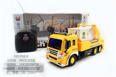 四通遥控带灯光工程煤矿车 - OBL852625