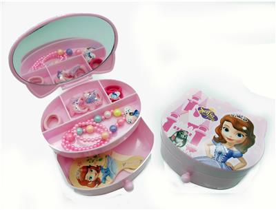 超大两层化妆品盒首饰套装 - OBL852909