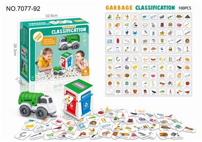 GARBAGE SORTING CARDS AND CARS - OBL853230