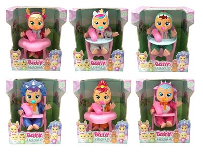 5 INCH ENAMEL UNICORN CRYING DOLL - OBL853458