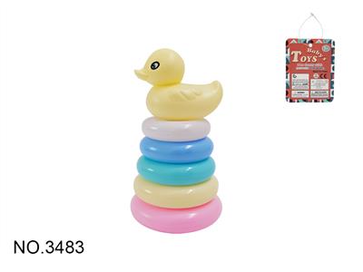 五层吹瓶套圈（大黄鸭)   马卡龙色 - OBL853944